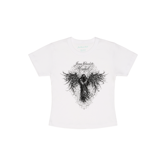 Angel Logo Baby Rib Tee White UK