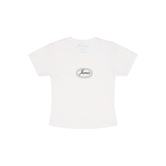 Circle Logo Baby Rib Tee White UK